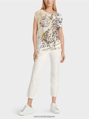 Marc Cain 100% -ban Németországban készült pulóver mély homok ruházat 2486DN1152 Marc Cain Táska