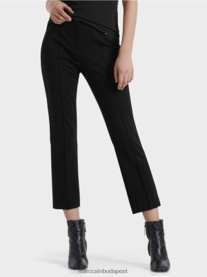 Marc Cain 7/8 nadrág finom mezben fekete ruházat 2486DN742 Marc Cain Budapest