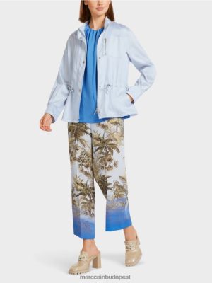 Marc Cain Alkalmi kültéri kabát pamutban könnyű porkék ruházat 2486DN395 Marc Cain Cipő