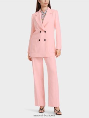 Marc Cain Crinkle Look Blazer puha por rózsaszínű ruházat 2486DN173 Marc Cain Cipő