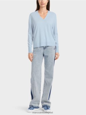 Marc Cain "Együtt gondolkozz át" kötött pulóver lágy porkék ruházat 2486DN1101 Marc Cain Táska