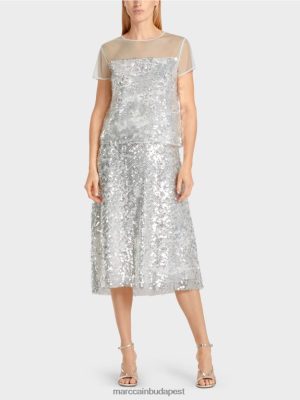 Marc Cain Elegáns flitteres teteje piszkosfehér ruházat 2486DN1390 Marc Cain Budapest