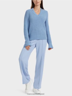 Marc Cain Elegáns pulóver, amelyet Németországban kötöttek sötét nyári égbolt ruházat 2486DN1085 Marc Cain Cipő