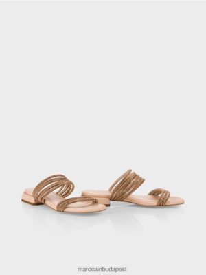 Marc Cain Elegáns szandál üveg flitterekkel panna cotta cipő 2486DN1607 Marc Cain Cipő