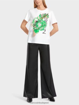 Marc Cain Fényes "átgondoljon együtt" póló fehér ruházat 2486DN1245 Marc Cain Táska