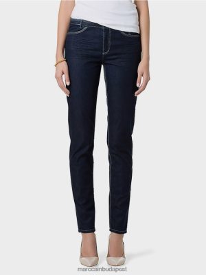 Marc Cain Farmer élénk színű varratokkal sötétkék farmer ruházat 2486DN834 Marc Cain Táska