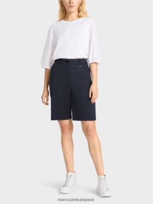 Marc Cain Finike rövidnadrág nőies illeszkedésben éjféli kék ruházat 2486DN646 Marc Cain Budapest