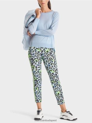 Marc Cain Finoman kötött "újragondoljunk együtt" pulóver lágy porkék ruházat 2486DN1098 Marc Cain Táska