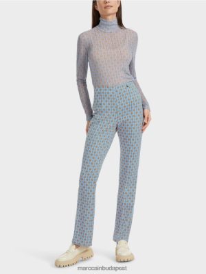 Marc Cain Frederica nadrág grafikus nyomtatásban sötét nyári égbolt ruházat 2486DN554 Marc Cain Cipő