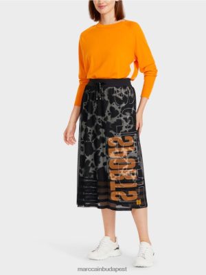 Marc Cain Hálószoknya nyomtatott béléssel fekete ruházat 2486DN501 Marc Cain Táska
