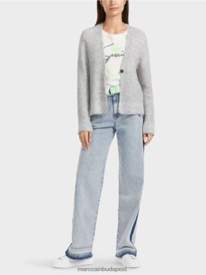 Marc Cain Kardigan 100 % -ban Németországban készült ezüstszürke ruházat 2486DN329 Marc Cain Cipő