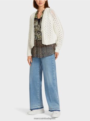 Marc Cain Kardigan "Németországban kötött" piszkosfehér ruházat 2486DN415 Marc Cain Budapest