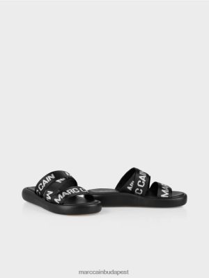 Marc Cain Kortárs szandál MC betűkkel fekete cipő 2486DN1597 Marc Cain Budapest