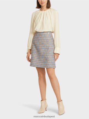 Marc Cain Mini szoknya pamutszalagban légköri kék ruházat 2486DN513 Marc Cain Táska