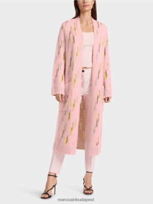 Marc Cain Németországban kötött gyapjúkabát puha por rózsaszínű ruházat 2486DN264 Marc Cain Táska