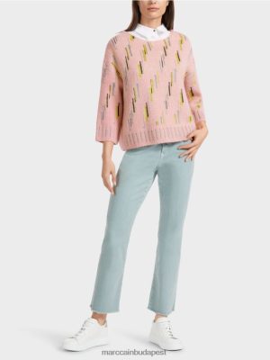 Marc Cain Németországban kötött pulóver puha por rózsaszínű ruházat 2486DN1111 Marc Cain Budapest