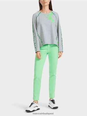 Marc Cain Pulóver varráshatásokkal ezüstszürke ruházat 2486DN1224 Marc Cain Táska