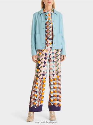 Marc Cain Rövid kabát farmer stílusban légköri kék ruházat 2486DN443 Marc Cain Cipő