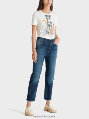 Marc Cain Riad "Rethink együtt" farmer kék farmer ruházat 2486DN779 Marc Cain Cipő