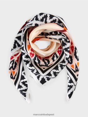 Marc Cain Selyemkendő virágmintával krém tartozék 2486DN1713 Marc Cain Táska