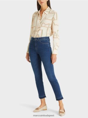 Marc Cain Silea "újragondoljunk együtt" farmer kék farmer ruházat 2486DN814 Marc Cain Budapest