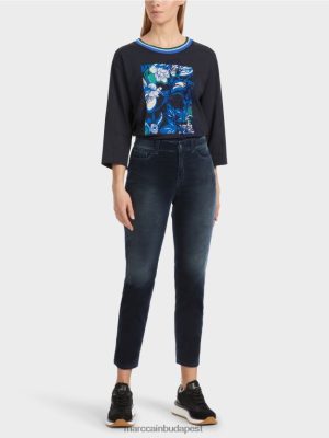 Marc Cain Silea öt zseb farmer éjféli kék ruházat 2486DN544 Marc Cain Budapest