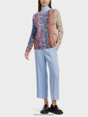 Marc Cain Színes pulóver kötött Németországban sötét nyári égbolt ruházat 2486DN1081 Marc Cain Budapest