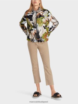 Marc Cain "Tegye át egymással" kültéri kabátot mély olajbogyó zöld ruházat 2486DN272 Marc Cain Cipő