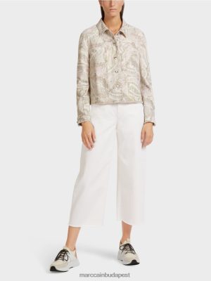 Marc Cain "Tegye át egymással" kabátot piszkosfehér ruházat 2486DN389 Marc Cain Cipő