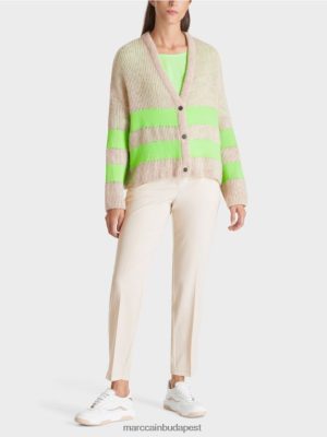 Marc Cain V-cardigan "Németországban kötött" fényes, sokkoló zöld ruházat 2486DN338 Marc Cain Cipő