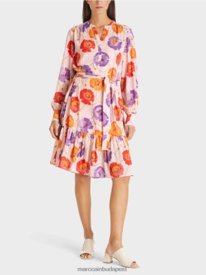 Marc Cain Virágos ruha lemondó lépéssel mandarin ruházat 2486DN143 Marc Cain Cipő