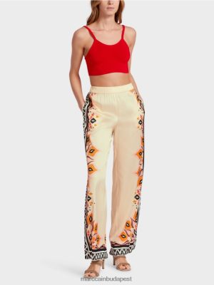 Marc Cain Viscose nadrág vegyes mintákkal mélyvörös ruházat 2486DN606 Marc Cain Táska