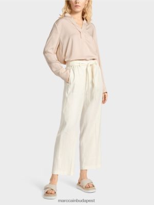 Marc Cain Wardha papírzsák nadrág piszkosfehér ruházat 2486DN676 Marc Cain Budapest