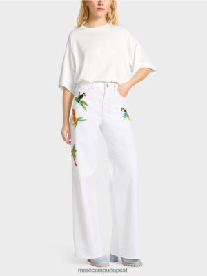 Marc Cain Warri "Rethink együtt" farmer piszkosfehér ruházat 2486DN800 Marc Cain Cipő