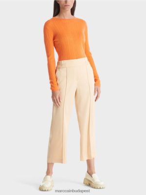 Marc Cain Washington midi hosszú hosszú láb nadrág sötét krém ruházat 2486DN553 Marc Cain Budapest