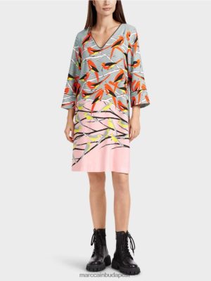 Marc Cain alkalmi madártervezési ruha sötét égkék ruházat 2486DN33 Marc Cain Táska