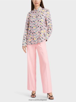 Marc Cain blúzi grafikai tervezéssel sötét égkék ruházat 2486DN888 Marc Cain Táska