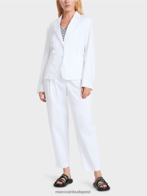 Marc Cain Ábra ölelni a "újragondoljunk együtt" blézer fehér ruházat 2486DN178 Marc Cain Budapest