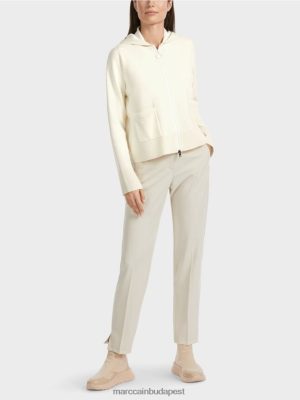 Marc Cain dupla arcú kapucnis dzseki piszkosfehér ruházat 2486DN336 Marc Cain Táska