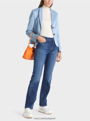 Marc Cain felszerelt blézer keskeny hajtóelnökkel sötét nyári égbolt ruházat 2486DN174 Marc Cain Táska