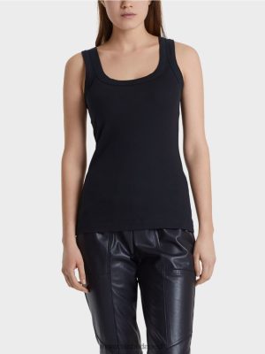 Marc Cain finoman rostos tartály teteje éjféli kék ruházat 2486DN1467 Marc Cain Táska