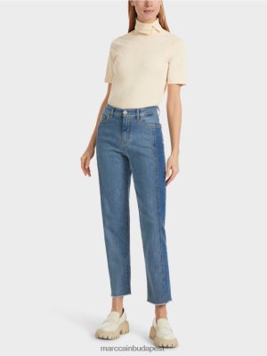 Marc Cain fyli farmer a patchwork tervezésében szüreti kék ruházat 2486DN754 Marc Cain Budapest