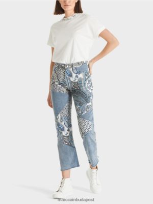 Marc Cain fyli "újragondoljunk együtt" farmer szüreti kék ruházat 2486DN788 Marc Cain Cipő