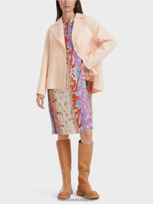 Marc Cain gyapjú kültéri kabát sötét krém ruházat 2486DN253 Marc Cain Budapest