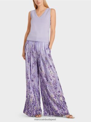 Marc Cain kötött viszkóz teteje fényes lila ruházat 2486DN1153 Marc Cain Budapest