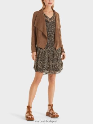 Marc Cain kabát a velúr megjelenésben mogyoró ruházat 2486DN423 Marc Cain Táska