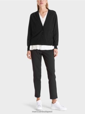 Marc Cain kardigán raglan ujjakkal fekete ruházat 2486DN425 Marc Cain Cipő