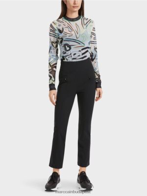 Marc Cain keskeny nadrág fengyi derékpánttárral fekete ruházat 2486DN564 Marc Cain Táska