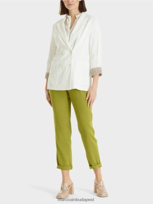 Marc Cain kettős mellű vászonkabát piszkosfehér ruházat 2486DN192 Marc Cain Táska