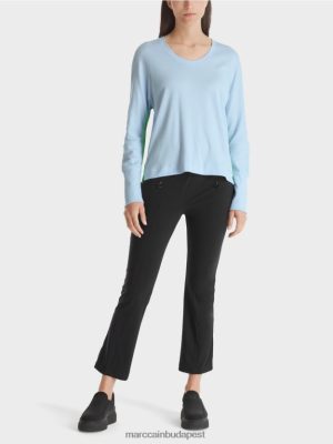 Marc Cain kimonó alakú póló lágy porkék ruházat 2486DN1299 Marc Cain Táska